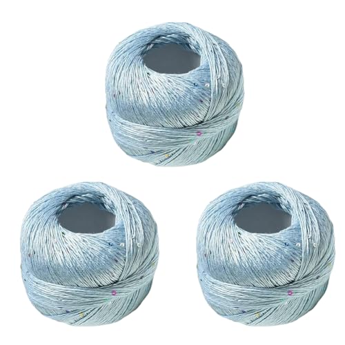 Weiches funkelndes Garn Zcargel 100 g/Rolle, Paillettengarn, DIY, funkelndes Garn, Paillettengarn zum Stricken, Häkeln für Kleidung, Pullover, Mütze, glänzende Spitze, Strickgarn, Zubehör von zcargel