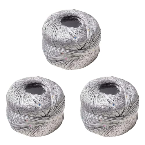 Weiches funkelndes Garn Zcargel 100 g/Rolle, Paillettengarn, DIY, funkelndes Garn, Paillettengarn zum Stricken, Häkeln für Kleidung, Pullover, Mütze, glänzende Spitze, Strickgarn, Zubehör von zcargel