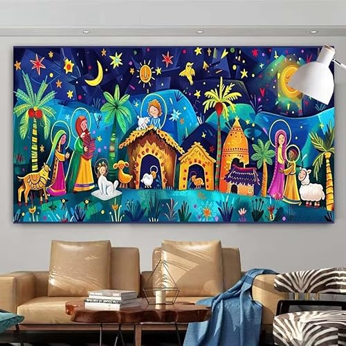 5D DIY Diamant Painting Set Abstrakt,Haus Groß Diamond Painting Erwachsene Full Drill,Diamont Painting Bilder Anfänger Cross Stickerei Malerei Art Kits für Schlafzimmer Wand Dekoration 20x40cm X-34 von zcscgtrhe