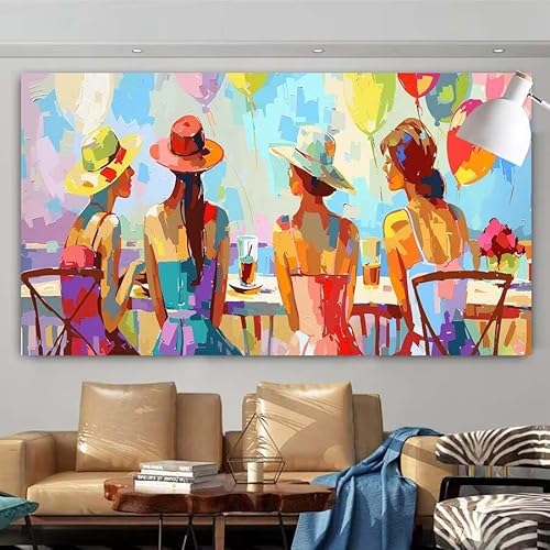 5D DIY Diamant Painting Set Familie,Graffiti Groß Diamond Painting Erwachsene Full Drill,Diamont Painting Bilder Anfänger Cross Stickerei Malerei Kits für Schlafzimmer Wand Dekoration 90x180cm X-292 von zcscgtrhe