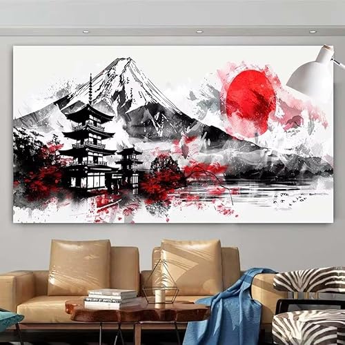 5D DIY Diamant Painting Set Landschaft,China Groß Diamond Painting Erwachsene Full Drill,Diamont Painting Bilder Anfänger Cross Stickerei Malerei Kits für Schlafzimmer Wand Dekoration 100x200cm X-134 von zcscgtrhe