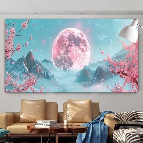 5D DIY Diamant Painting Set Landschaft,China Groß Diamond Painting Erwachsene Full Drill,Diamont Painting Bilder Anfänger Cross Stickerei Malerei Kits für Schlafzimmer Wand Dekoration 80x160cm X-316 von zcscgtrhe