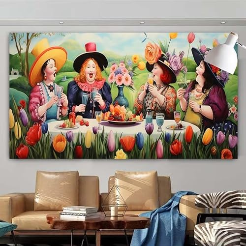 5D Diamant Painting Set Fett,Frau Groß Diamond Painting Erwachsene Full Runde Drill,Diamont Painting Bilder Anfänger Cross Stickerei Malerei Art Kits für Schlafzimmer Wand Dekoration 90x180cm X-420 von zcscgtrhe