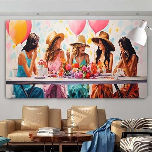 5D Diamant Painting Set Frau,schön Groß Diamond Painting Erwachsene Full Runde Drill,Diamont Painting Bilder Anfänger Cross Stickerei Malerei Art Kits für Schlafzimmer Wand Dekoration 90x180cm X-412 von zcscgtrhe