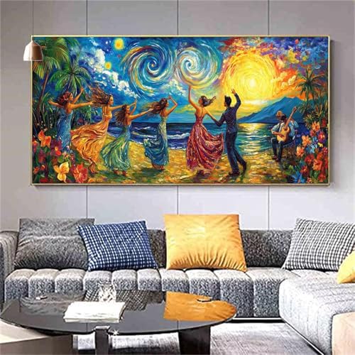 Diamant Painting Bilder Abstrakt Diamond Painting Familie Diamond Painting Erwachsene,Vollbohrer Diamanten Malerei Stickerei,Diamond Painting Set Wanddeko Wohnzimmer Lustige Geschenke 80x200cm Z42 von zcscgtrhe