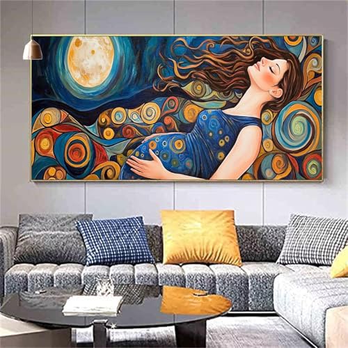 Diamant Painting Bilder Abstrakt Diamond Painting Frauen Diamond Painting Erwachsene,Vollbohrer Diamanten Malerei Stickerei,5D Diamond Painting Set Wanddeko Wohnzimmer Lustige Geschenke 80x200cm Z30 von zcscgtrhe