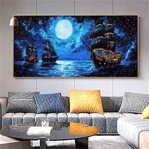 Diamant Painting Bilder Abstrakt Diamond Painting Meer Diamond Painting Erwachsene,DIY Vollbohrer Diamanten Malerei Stickerei,5D Diamond Painting Set Wanddeko Wohnzimmer Lustige Geschenke 90x180cm Z32 von zcscgtrhe