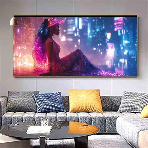 Diamant Painting Bilder Stadt Diamond Painting Miss Diamond Painting Erwachsene,DIY Vollbohrer Diamanten Malerei Stickerei,5D Diamond Painting Set Wanddeko Wohnzimmer Lustige Geschenke 100x200cm Z22 von zcscgtrhe