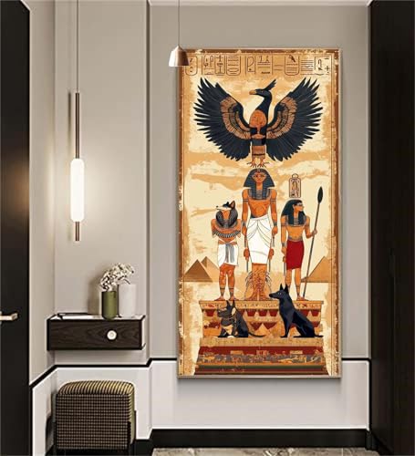 Diamond Painting Ägypten Diamond Painting Erwachsene,Diamant Painting Bilder Gott DIY Vollbohrer Crystal Art Kits,Diamond Painting Set für Aesthetic Room Decor Personalisierte Geschenke 100x200cm Z943 von zcscgtrhe