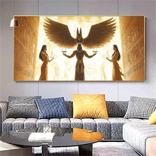 Diamond Painting Ägypten Diamond Painting Erwachsene Gott Eckige Steine Vollbohrer 5D DIY Diamanten Kunst Malerei Sets Stickerei Geeignet Als Geschenk Zur Entspannung und Als Wanddeko 20x40cm kl--3 von zcscgtrhe