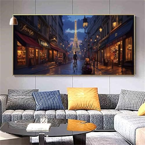 Diamond Painting Eiffelturm Diamond Painting Erwachsene,Diamant Painting Bilder Mann DIY Vollbohrer Crystal Art,Diamond Painting Set für Aesthetic Room Decor Personalisierte Geschenke 100x200cm Z1 von zcscgtrhe