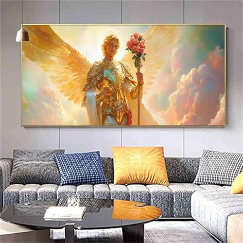 Diamond Painting Engel Diamond Painting Erwachsene,Diamant Painting Bilder Blume DIY Vollbohrer Crystal Art,Diamond Painting Set für Aesthetic Room Decor Personalisierte Geschenke 100x200cm Z719 von zcscgtrhe