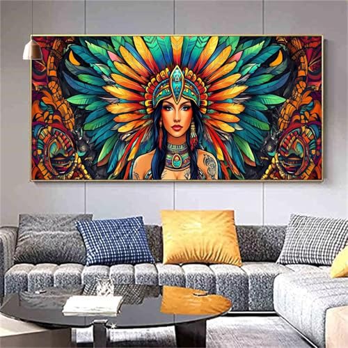 Diamond Painting Enron Diamond Painting Erwachsene,Diamant Painting Bilder Indisch DIY Vollbohrer Crystal Art Bastelset,Diamond Painting Set Aesthetic Room Decor Personalisierte Geschenke 80x200cm Z7 von zcscgtrhe