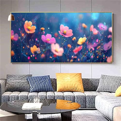 Diamond Painting Erwachsene Blumen,Abstrakt Diamond PaintingXXL 75x150cm,Malen nach Zahlen Diamant Kinder,5D DIY Artdot Diamant Kunst Malerei Set Als Geschenk Aesthetic für Wanddekorationen kl--210 von zcscgtrhe