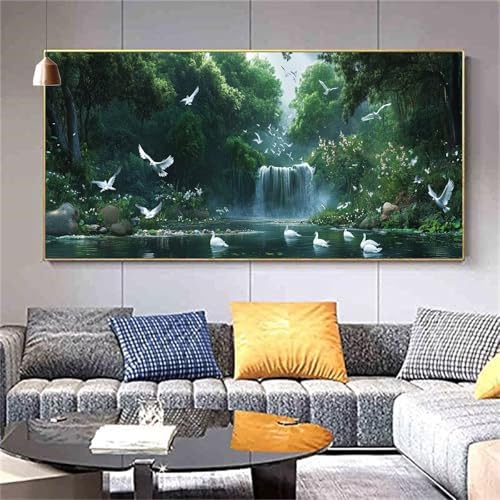 Diamond Painting Erwachsene Landschaft Herbst Diamond PaintingXXL 100x200cm,Malen nach Zahlen Diamant Kinder,5D DIY Full Diamant Kunst Malerei Sets Als Geschenk Aesthetic für Wanddekorationen kl--368 von zcscgtrhe