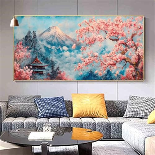 Diamond Painting Erwachsene Landschaft Japan Diamond PaintingXXL 100x200cm,Malen nach Zahlen Diamant Kinder,5D DIY Artdot Diamant Kunst Malerei Set Als Geschenk Aesthetic für Wanddekorationen kl--374 von zcscgtrhe