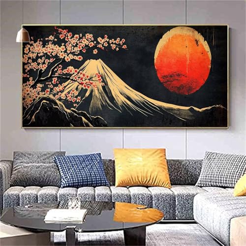 Diamond Painting Erwachsene Landschaft Japan Diamond PaintingXXL 100x200cm,Malen nach Zahlen Diamant Kinder,5D DIY Artdot Diamant Kunst Malerei Set Als Geschenk Aesthetic für Wanddekorationen kl--376 von zcscgtrhe