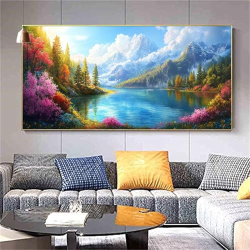 Diamond Painting Erwachsene Landschaft Sandstrand Diamond PaintingXXL 100x200cm,Malen nach Zahlen Diamant Kinder,5D DIY Diamant Kunst Malerei Sets Als Geschenk Aesthetic für Wanddekorationen kl--386 von zcscgtrhe