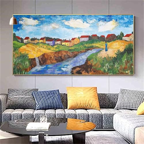 Diamond Painting Erwachsene Landschaft Schiff Diamond PaintingXXL 100x200cm,Malen nach Zahlen Diamant Kinder,5D DIY Full Diamant Kunst Malerei Sets Als Geschenk Aesthetic für Wanddekorationen kl--334 von zcscgtrhe