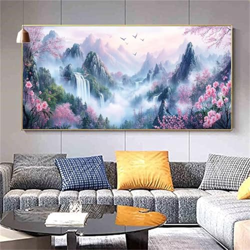 Diamond Painting Erwachsene Landschaft Sonnenuntergang Diamond PaintingXXL 100x200cm,Malen nach Zahlen Diamant Kinder,5D DIY Diamant Kunst Malerei Als Geschenk Aesthetic für Wanddekorationen kl--379 von zcscgtrhe