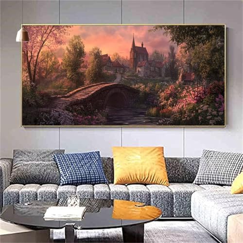 Diamond Painting Erwachsene Landschaft Stadt Diamond PaintingXXL 100x200cm,Malen nach Zahlen Diamant Kinder,5D DIY Artdot Diamant Kunst Malerei Set Als Geschenk Aesthetic für Wanddekorationen kl--394 von zcscgtrhe