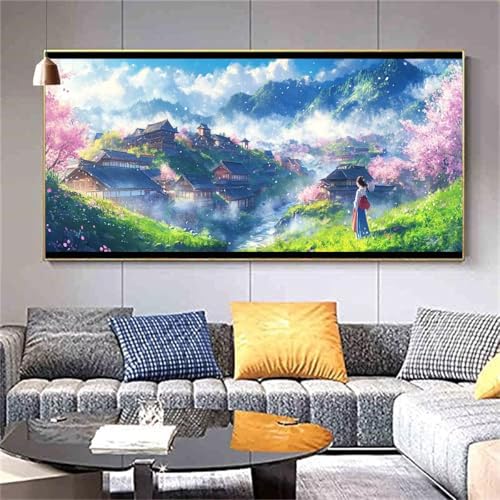 Diamond Painting Erwachsene Landschaft Stadt Diamond PaintingXXL 100x200cm,Malen nach Zahlen Diamant Kinder,5D DIY Artdot Diamant Kunst Malerei Set Als Geschenk Aesthetic für Wanddekorationen kl--395 von zcscgtrhe