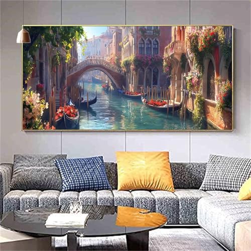 Diamond Painting Erwachsene Landschaft Stadt Diamond PaintingXXL 90x180cm,Malen nach Zahlen Diamant Kinder,5D DIY Artdot Diamant Kunst Malerei Set Als Geschenk Aesthetic für Wanddekorationen kl--325 von zcscgtrhe