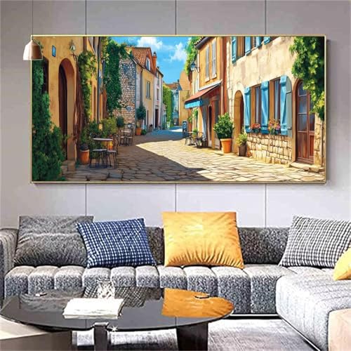 Diamond Painting Erwachsene Landschaft kl--einstadt Diamond PaintingXXL 100x200cm,Malen nach Zahlen Diamant Kinder,5D DIY Diamant Kunst Malerei Sets Als Geschenk Aesthetic für Wanddekorationen kl--396 von zcscgtrhe