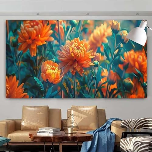 Diamond Painting Erwachsene Set,5D DIY Diamant Painting Bilder Landschaft,Blumen Full Diamant Malerei Cross Stitch Stickerei Set Anfänger,Diamant Painting für Wanddekoration Geschenk 80x160cm X-147 von zcscgtrhe