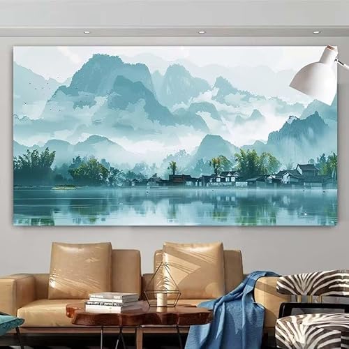 Diamond Painting Erwachsene Set,5D DIY Diamant Painting Bilder Landschaft,China Full Diamant Malerei Cross Stitch Stickerei Set Anfänger,Diamant Painting für Wanddekoration Geschenk 20x40cm X-135 von zcscgtrhe