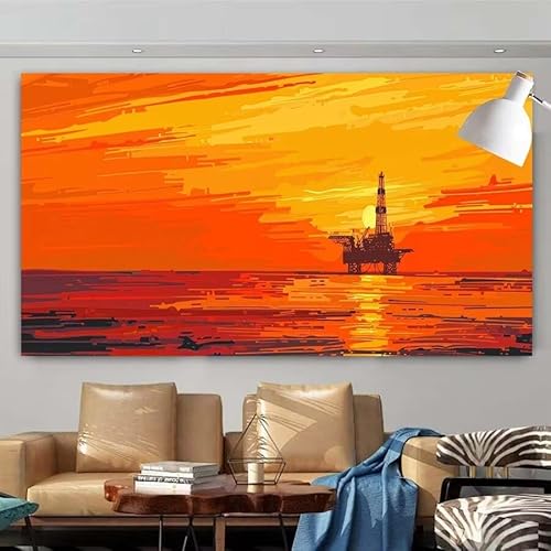 Diamond Painting Erwachsene Set,5D DIY Diamant Painting Bilder Landschaft,Meer Full Diamant Malerei Cross Stitch Stickerei Set Anfänger,Diamant Painting für Wanddekoration Geschenk 100x200cm X-307 von zcscgtrhe