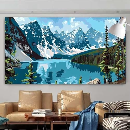 Diamond Painting Erwachsene Set,5D DIY Diamant Painting Bilder Landschaft,See Full Drill Diamant Malerei Cross Stitch Stickerei Set Anfänger,Diamant Painting Wanddekoration Geschenk 20x40cm X-143 von zcscgtrhe