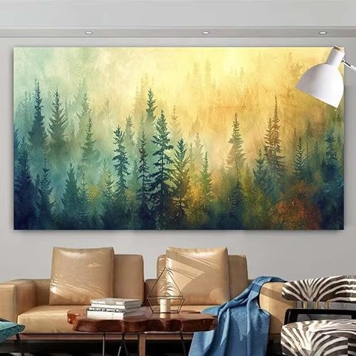 Diamond Painting Erwachsene Set,5D DIY Diamant Painting Bilder Landschaften,Wald Full Diamant Malerei Cross Stitch Stickerei Set Anfänger,Diamant Painting für Wanddekoration Geschenk 50x100cm X-159 von zcscgtrhe