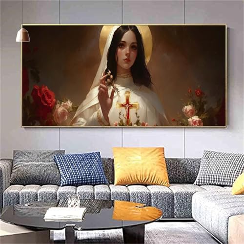 Diamond Painting Gott Diamond Painting Erwachsene,Diamant Painting Bilder Frau DIY Vollbohrer Crystal Art Bastelset,Diamond Painting Set Aesthetic Room Decor Personalisierte Geschenke 100x200cm Z697 von zcscgtrhe