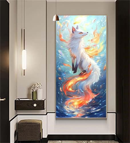 Diamond Painting Tier Diamond Painting Erwachsene,Diamant Painting Bilder Fuchs DIY Vollbohrer Crystal Art Kits,Diamond Painting Set für Aesthetic Room Decor Personalisierte Geschenke 100x200cm Z963 von zcscgtrhe