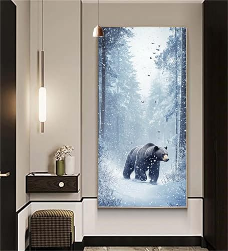 Diamond Painting Tiere Diamond Painting Erwachsene,Diamant Painting Bilder Bär DIY Vollbohrer Crystal Art Bastelset,Diamond Painting Set Aesthetic Room Decor Personalisierte Geschenke 80x200cm Z975 von zcscgtrhe