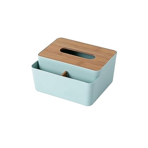 zengds-07 Spender für Kosmetiktücher Tissue Box Halter Holz Abdeckung Toilettenpapier Box Serviette Halter Fall Seidenpapier Spender Papier Handtuch Lagerung Box Tissue Boxen Tissue Holder(Green) von zengds-07