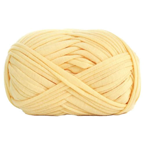 100 G/32 M T-Shirt Yarn Elastic Fabric Crochet Cloth Yarn，T Shirt Garn Zum Häkeln for DIY Knitting, Spaghetti Yarn Thick Knitting Yarn for Hand DIY Bag Basket Cushion Crochet Projects (A) von zhangxiaomin