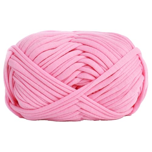 100 G/32 M T-Shirt Yarn Elastic Fabric Crochet Cloth Yarn，T Shirt Garn Zum Häkeln for DIY Knitting, Spaghetti Yarn Thick Knitting Yarn for Hand DIY Bag Basket Cushion Crochet Projects (D) von zhangxiaomin