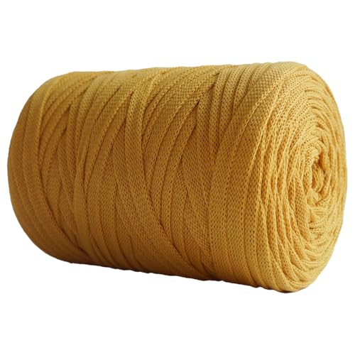 250G/100M Tshirtgarn Zum Häkeln, 7MM Tshirt Garn Ribbon Yarn T-shirt Garn Zum Häkeln, Bändchengarn Zum Häkeln Thick Ribbon Yarn Crochet Yarn for Crochet Bags/Baskets/Carpets (F) von zhangxiaomin