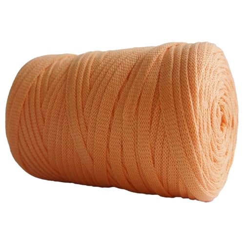 250G/100M Tshirtgarn Zum Häkeln, 7MM Tshirt Garn Ribbon Yarn T-shirt Garn Zum Häkeln, Bändchengarn Zum Häkeln Thick Ribbon Yarn Crochet Yarn for Crochet Bags/Baskets/Carpets (II) von zhangxiaomin