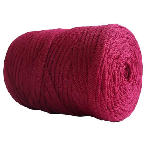 250G/100M Tshirtgarn Zum Häkeln, 7MM Tshirt Garn Ribbon Yarn T-shirt Garn Zum Häkeln, Bändchengarn Zum Häkeln Thick Ribbon Yarn Crochet Yarn for Crochet Bags/Baskets/Carpets (J) von zhangxiaomin