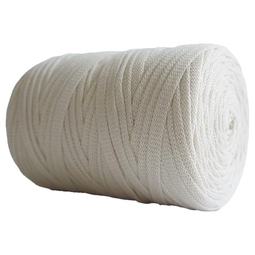 250G/100M Tshirtgarn Zum Häkeln, 7MM Tshirt Garn Ribbon Yarn T-shirt Garn Zum Häkeln, Bändchengarn Zum Häkeln Thick Ribbon Yarn Crochet Yarn for Crochet Bags/Baskets/Carpets (X) von zhangxiaomin