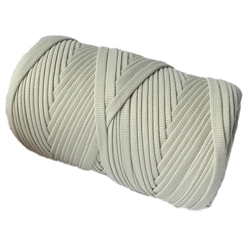 300g/120m T-Shirt Yarn, 7MM Tshirtgarn Zum Häkeln, Textilgarn T Shirt Garn Zum Häkeln for Knitting and Crochet, Bändchengarn Zum Häkeln Crochet Yarn T-Shirt Tape Yarn for Macrame, Weaving (D) von zhangxiaomin