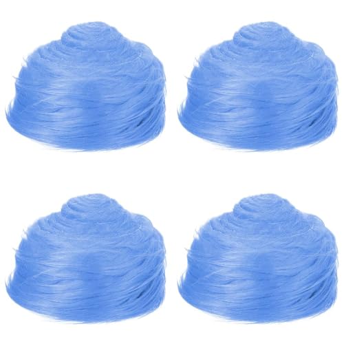 Plüschstoff Meterware, Furry Faux Precut Strips 2x60 Zoll Faux Fur Langhaarplüsch Zum Basteln, Kunstleder Plüsch Pelz Fell Stoff Fluffy Craft Plüschstoff Fur Beard Santa Hair (Himmelblau,4) von zhangxiaomin