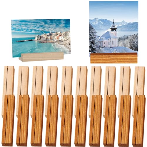 zhongguoqiaomao 20 Stücke Kartenhalter aus Holz Tischkartenhalter Buche MenüKartenhalter Tischnummer Halter Platzkartenhalter Für Hochzeit Party Geburtstag Restaurants Hochzeite Fotoständer von zhongguoqiaomao