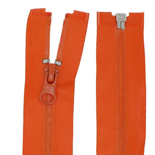 zipworld Reißverschluss PW Wasserdicht Reißverschlüsse Kunststoff teilbar (orange - 157, 70cm) von zipworld