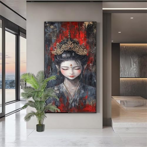 Diamond Painting Beauty Diamond Painting Erwachsene Japan Diamant Kunst Malerei Bilder Kinder ab 10 Jahre DIY Full Crystal Art Diamant Malerei Set Deko Schlafzimmer Geschenke für Frauen 50x100cm J817 von zohjlinwq