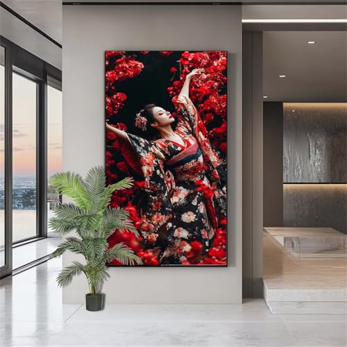 Diamond Painting Blumen Diamond Painting Erwachsene Frauen Diamant Kunst Malerei Bilder Kinder ab 10 Jahre DIY Full Crystal Art Diamant Malerei Set Deko Schlafzimmer Geschenke für Frauen 90x180cm J663 von zohjlinwq