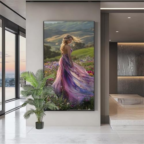 Diamond Painting Erwachsene Groß,Diamond Painting Blumen Diamant Kunst Malerei Bilder Frauen 5D Diamant Kunst Malerei Kinder,Crystal Art Bilder Set Deko Aesthetic Geschenk für Frauen 100x200cm J662 von zohjlinwq